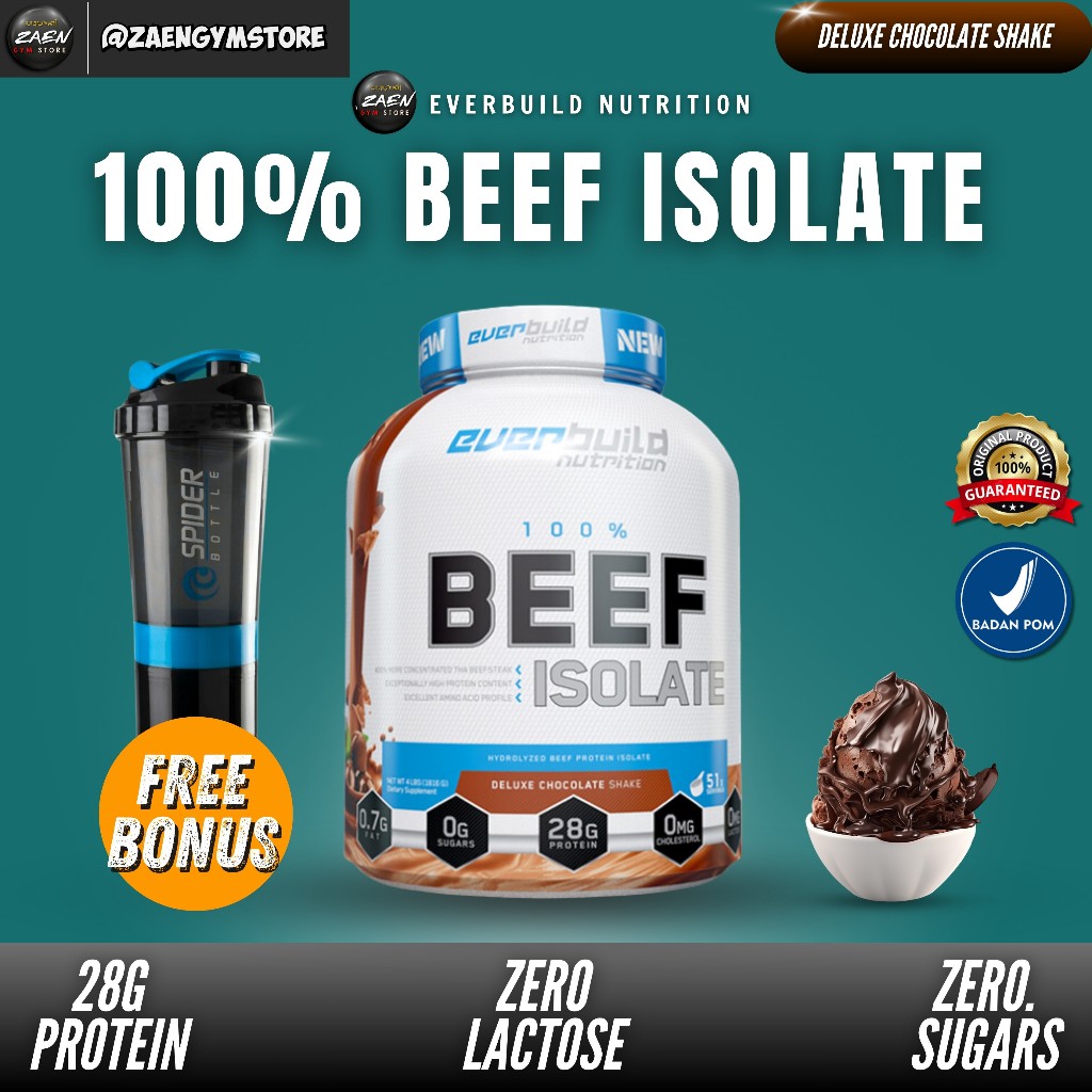 Everbuild Beef Isolate 4 Lbs Whey Protein Isolate Ultra Premium