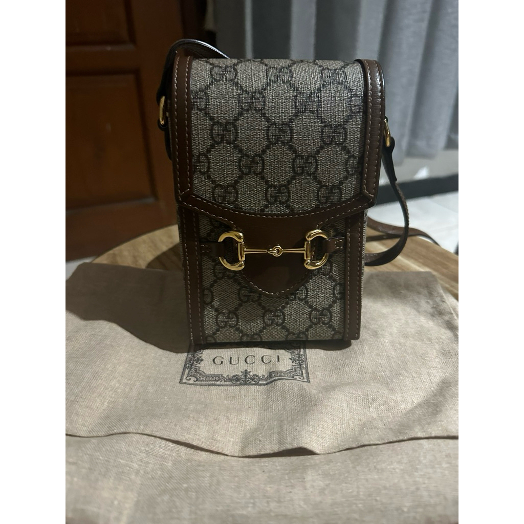 gucci horsebit phonebag authentic preloved