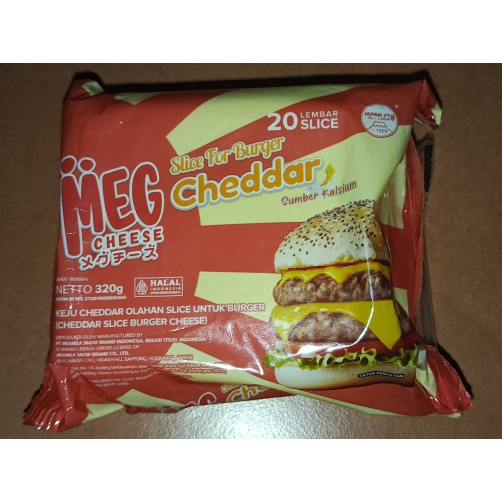 

MEG CHEESE CHEDDAR SLICE FOR BURGER