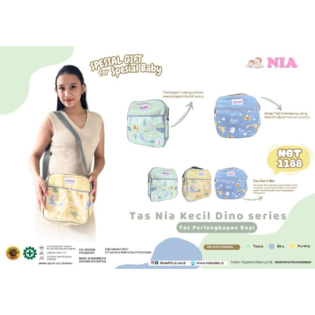 Tas Perlengkapan Bayi Nia NBT 1188 – Desain Modern & Simple
