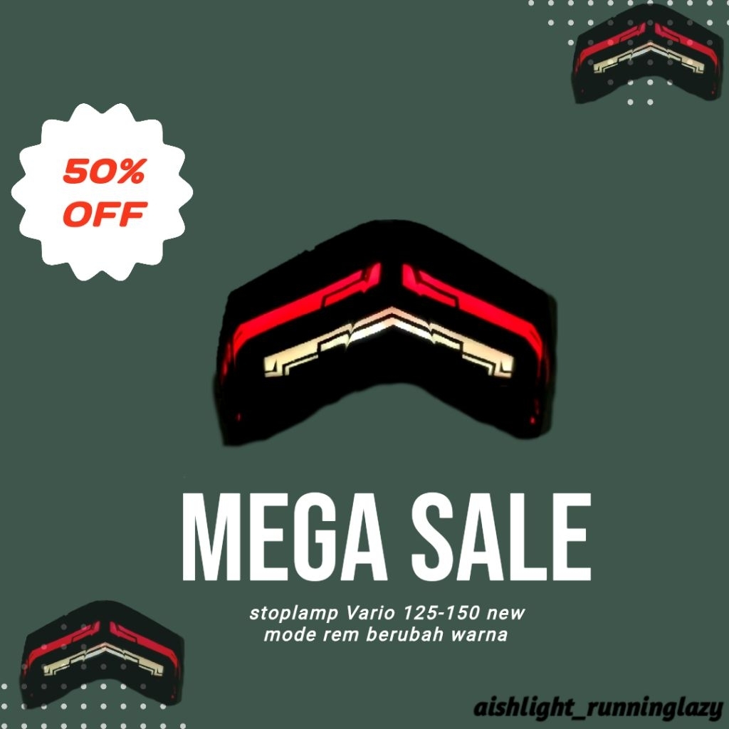 FULLSET stoplamp Vario new custom lazy || stoplamp Vario new custom lazy  || stoplamp Vario tahun 20
