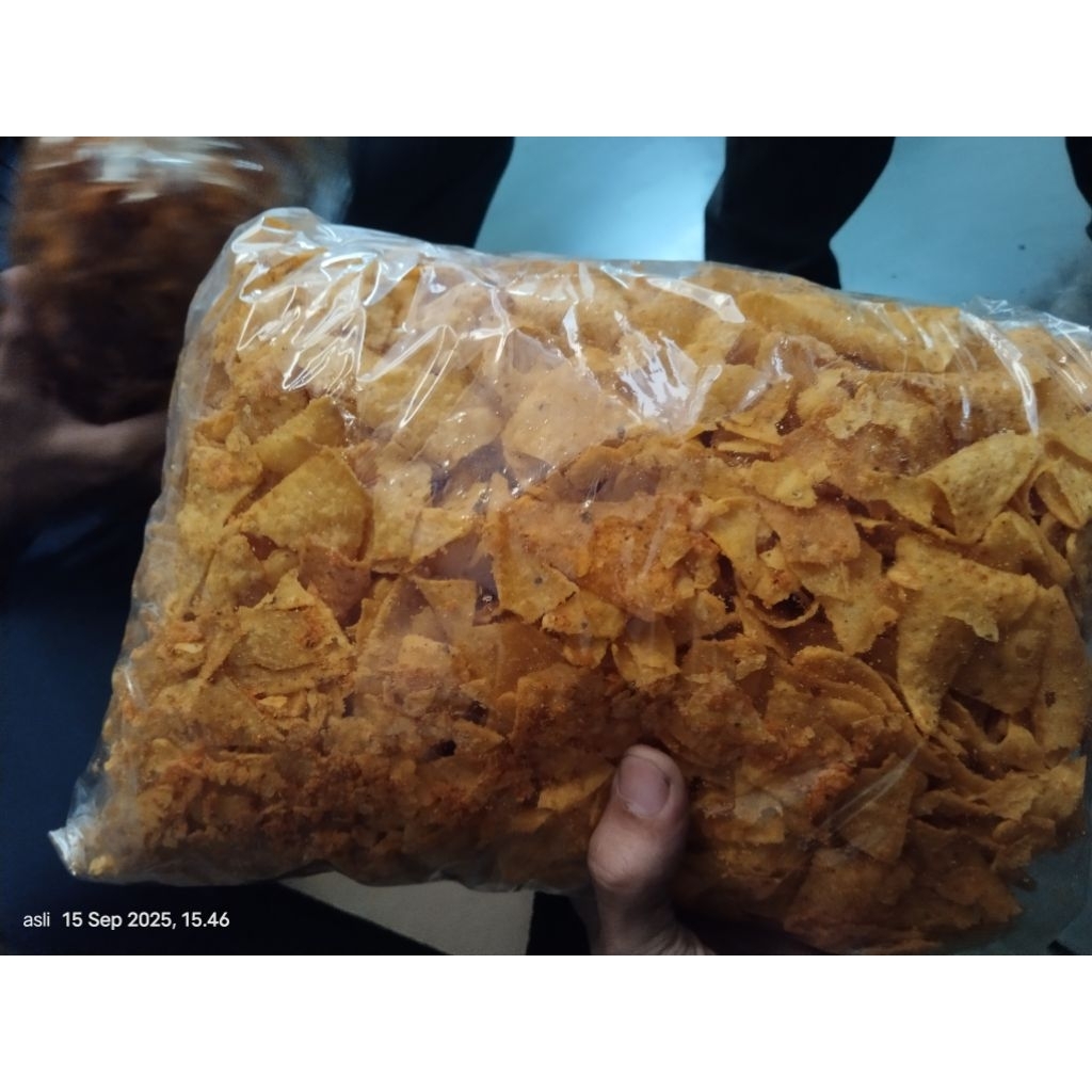 tortilla jagung keripik 1 kg bbq & balado