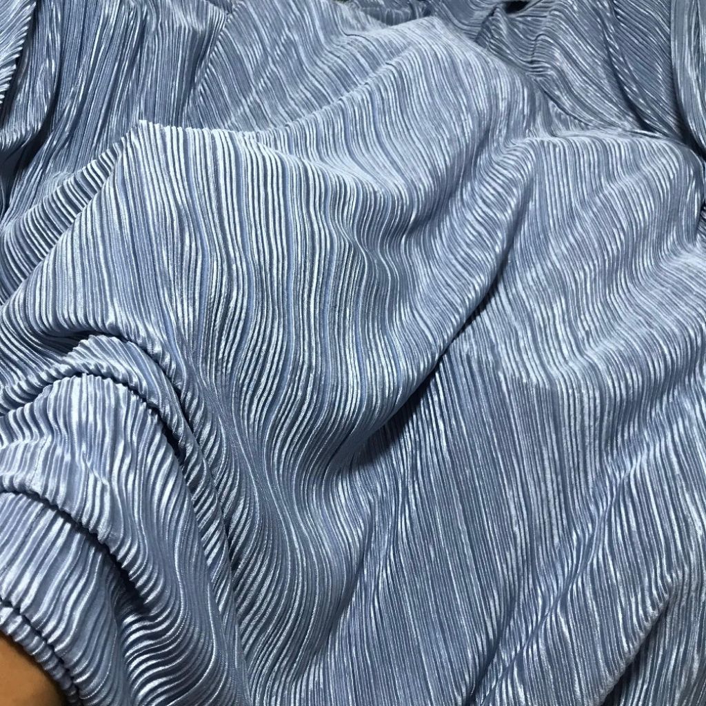 kain plisket streat - kain plisket melar - kain pleats streat - kain plisket halus lembut