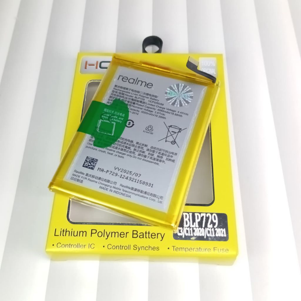 HCB BATRE BATERAAY BLP-729 BATRE HP REALME C3/ REALME C11 2020/ REALME C11 2021 ) KODE BATRE BLP-729