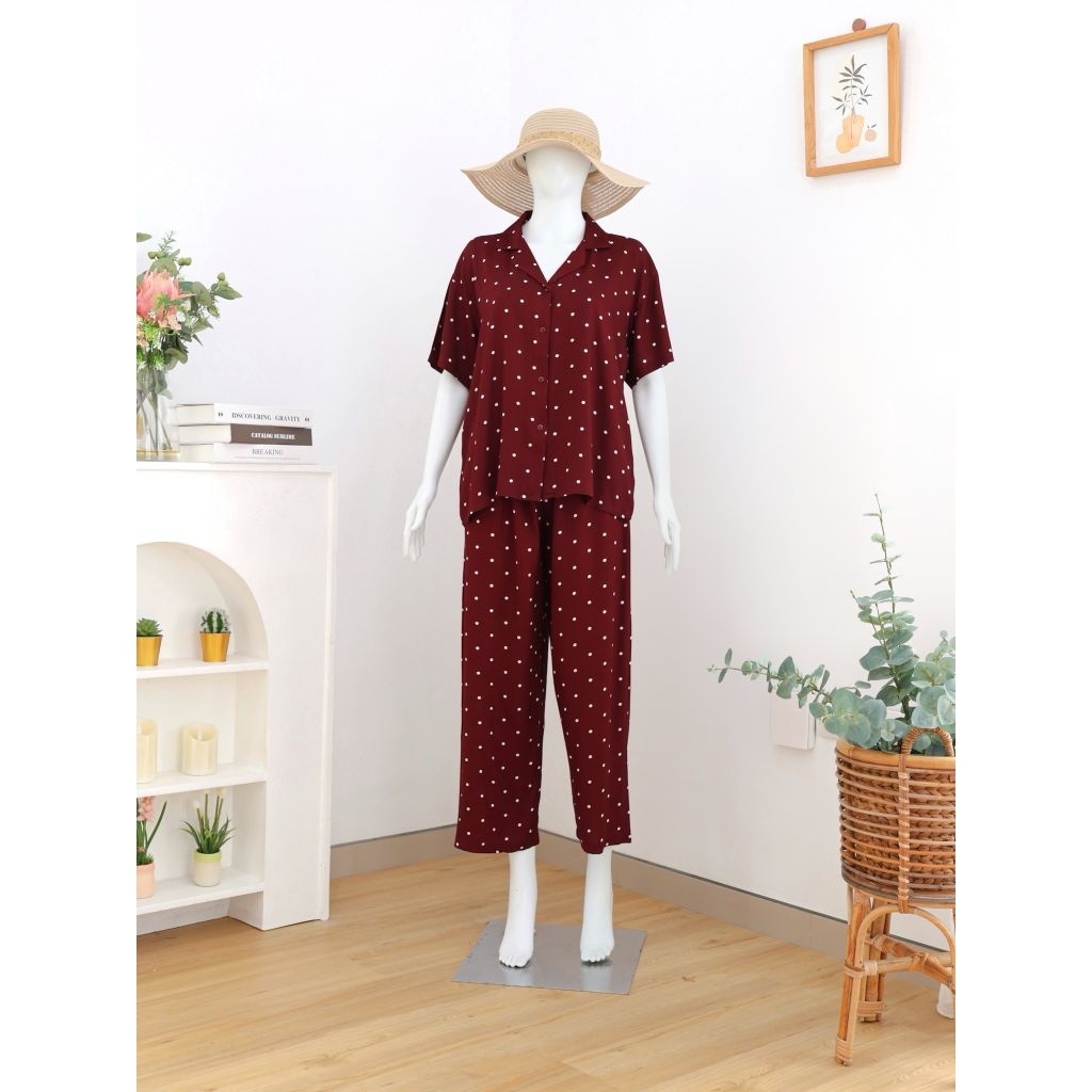 one set piyama wanita terbaru rayon premium