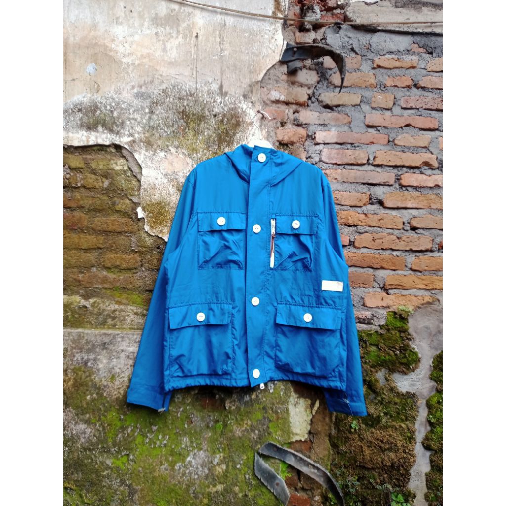 Jaket parka gorpcore adidas biru