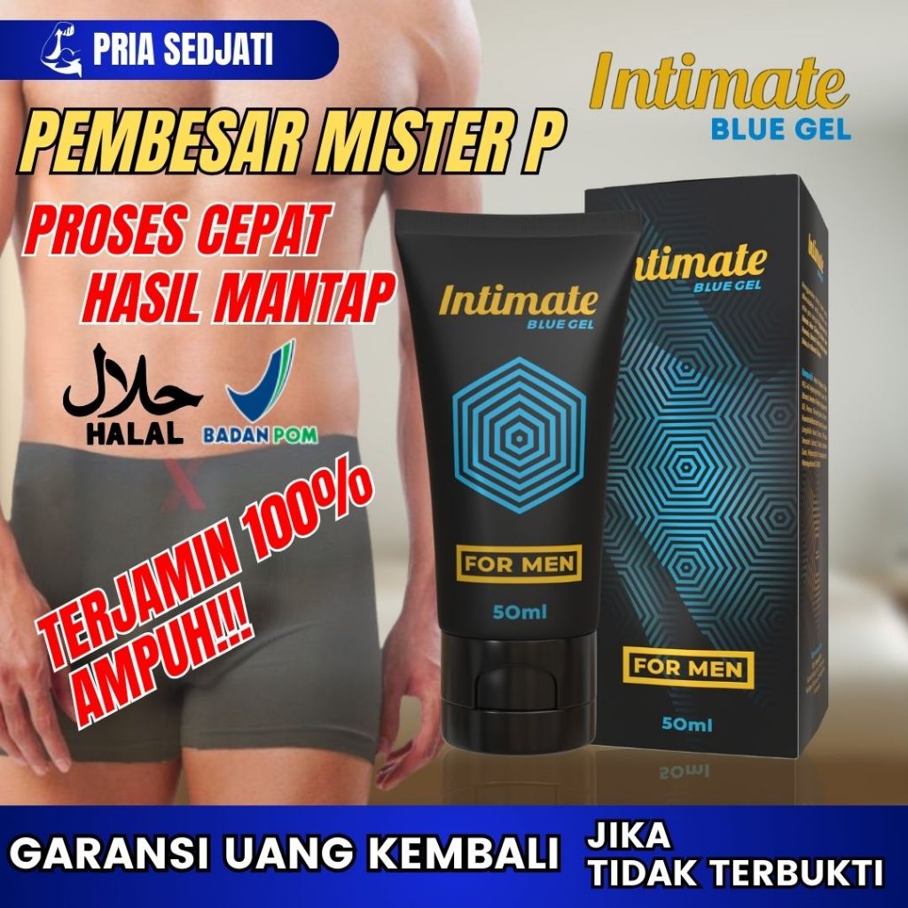INTIMATE BLUE Pembesar Mr P Paling Ampuh dan Permanen 50ml BPOM
