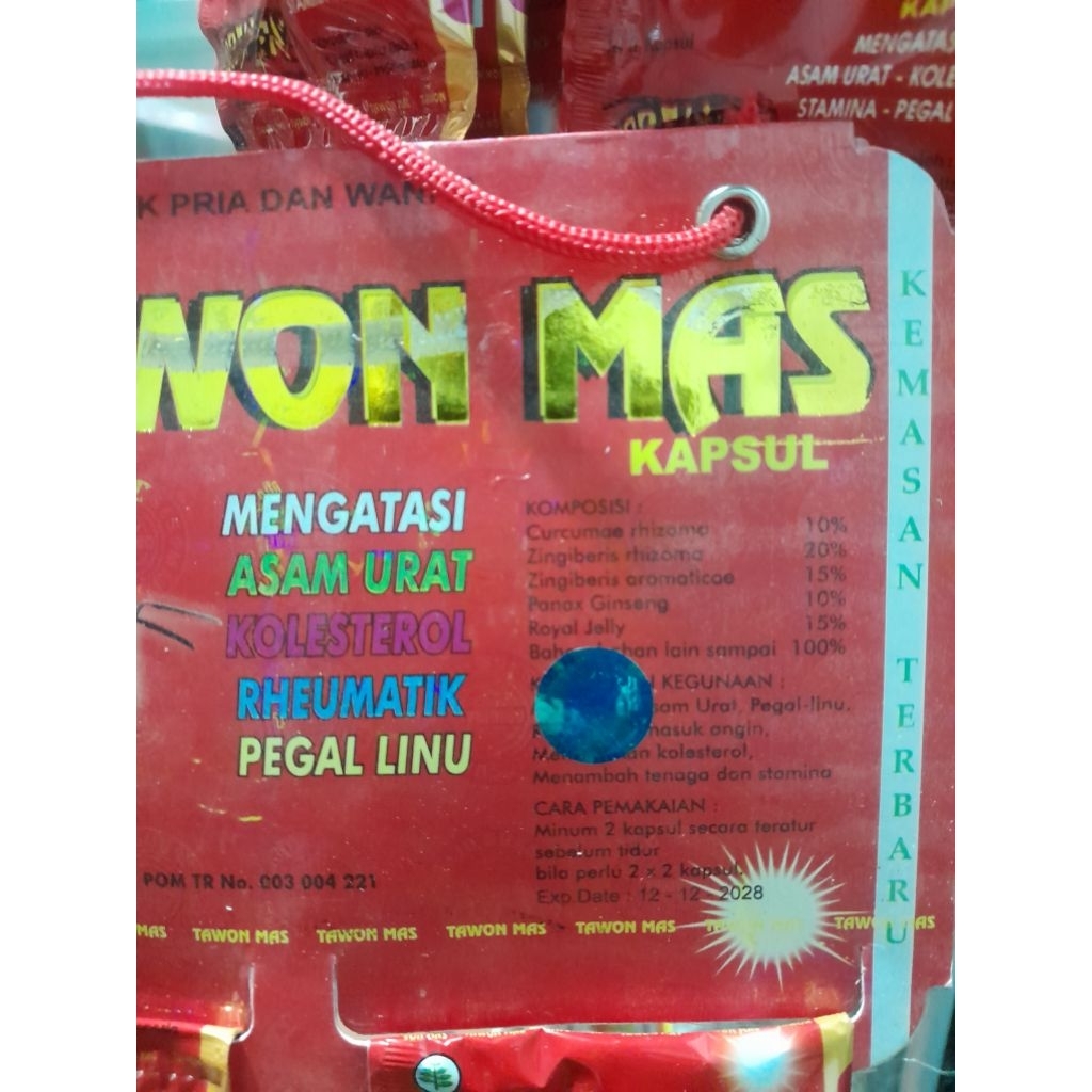 herbal tawon mas kapsul maju sukses original isi 20 saset