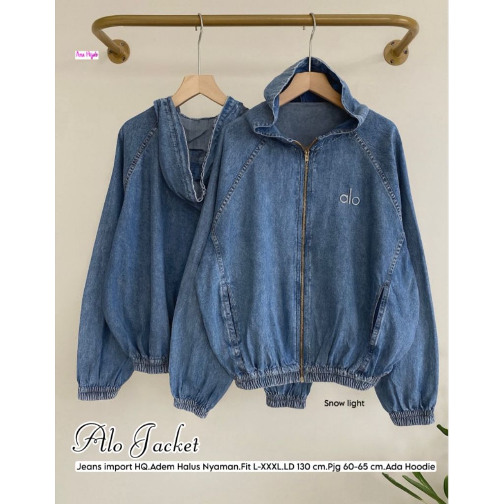 Jaket wanita jumbo jeans LD 105 -140