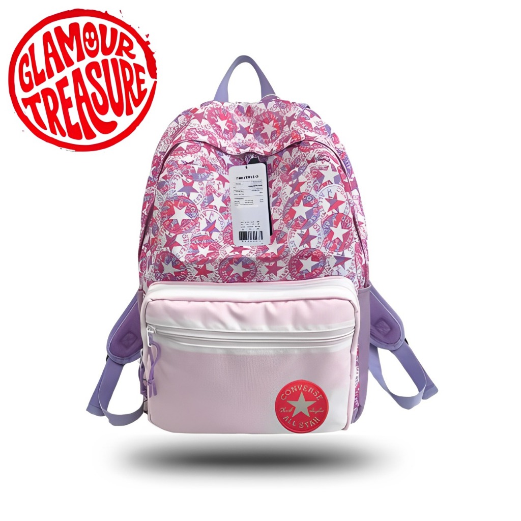 100% ORITAS CONVERSE ALL STAR PINK BACKPACK PURPLE - TAS RANSEL CONVERSE PINK - TAS RANSEL UNISEX PR