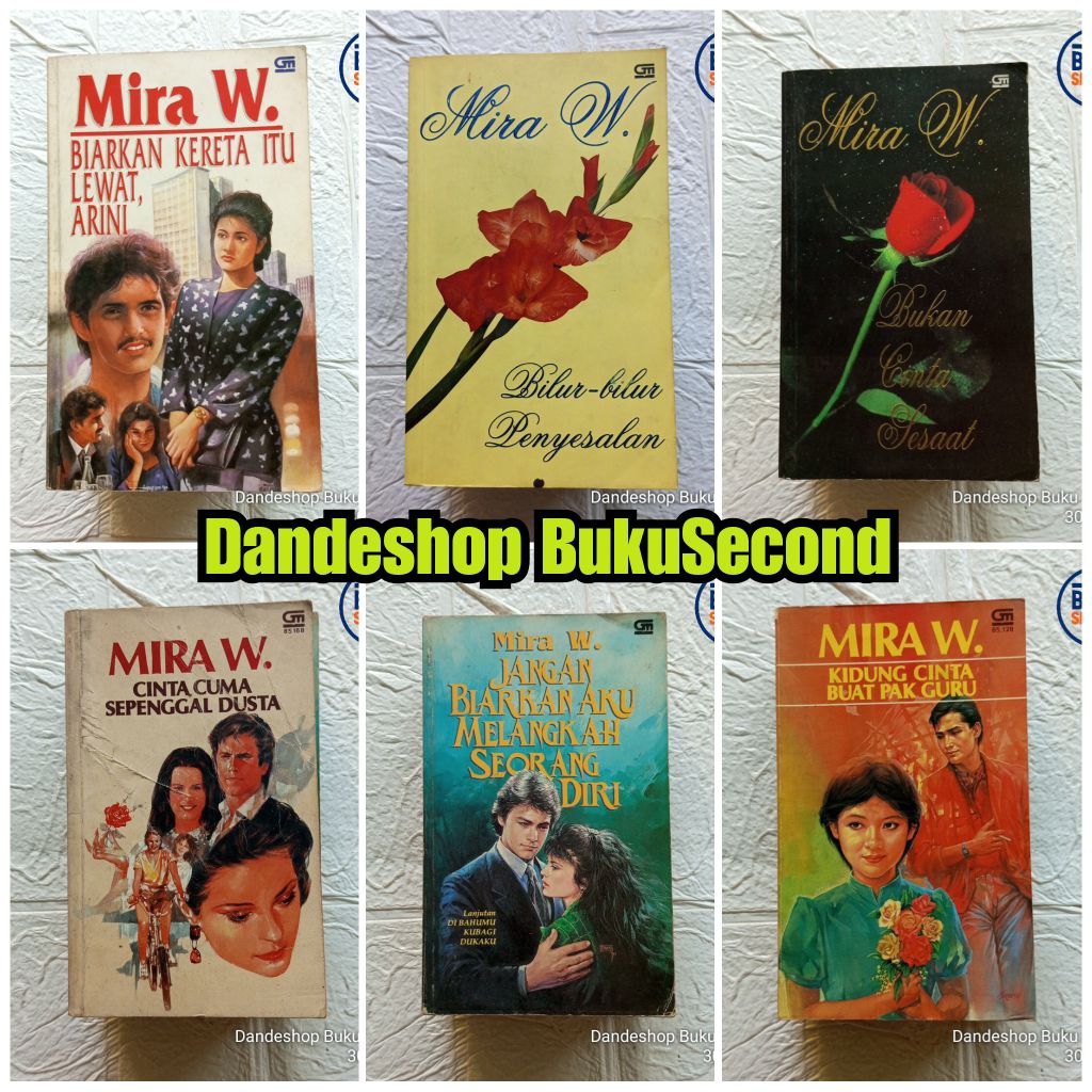 Novel Karya Mira W.  - Novel Original Bekas Preloved