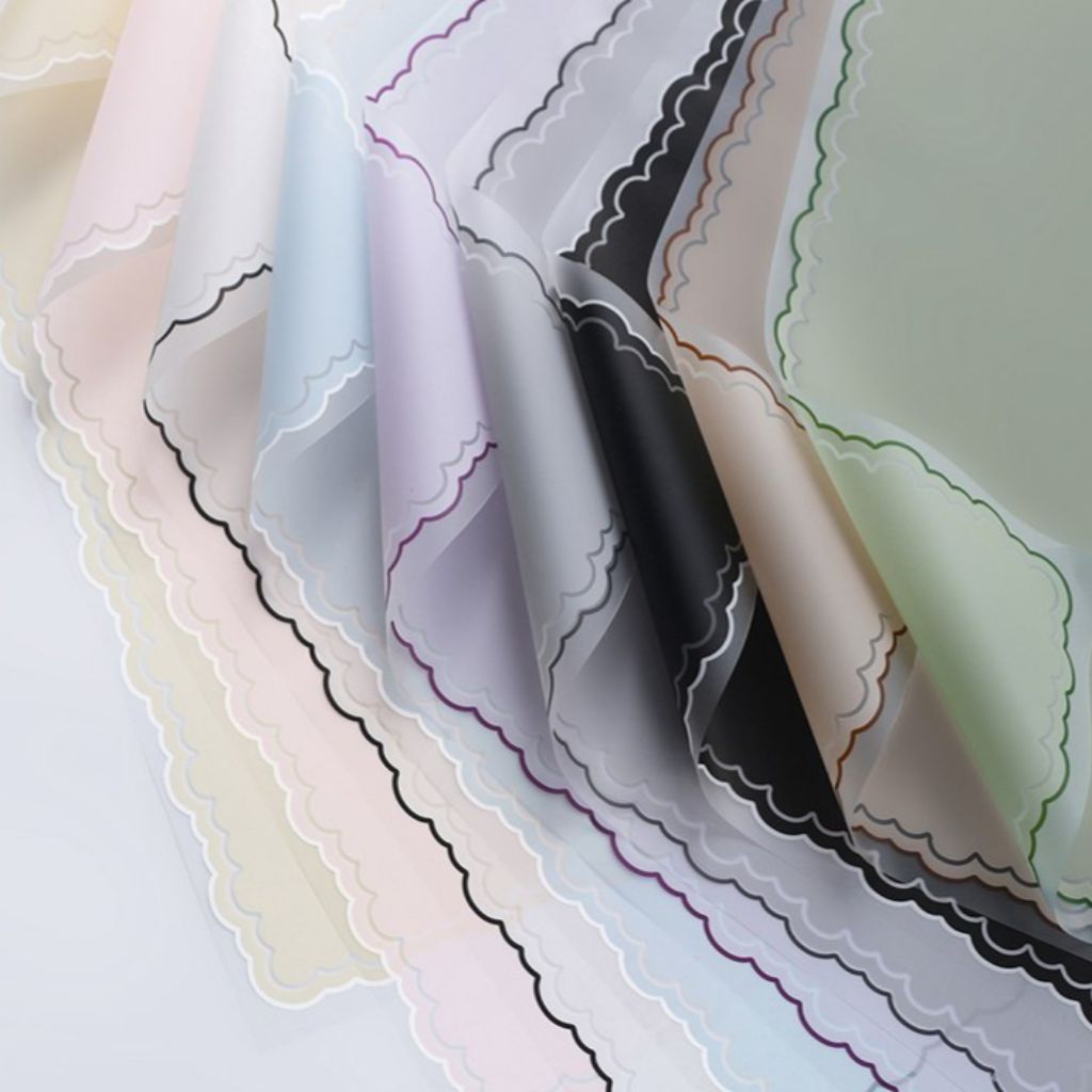 

[1 Lembar] KERTAS PEMBUNGKUS BUKET LIST GELOMBANG / FLOWER WRAPPING / HAND BOUQUET