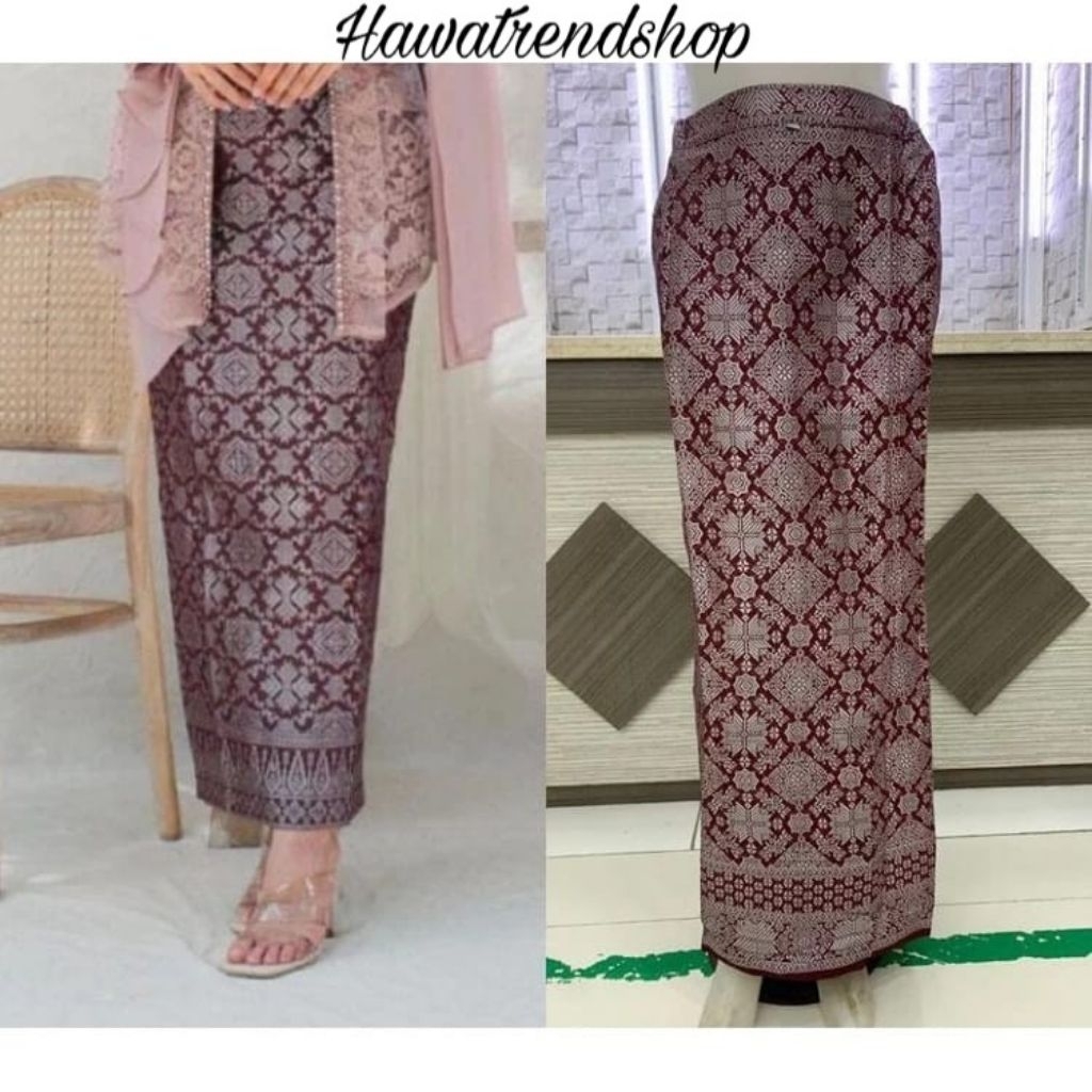 ROK SONGKET SPAN/ROK BATIK SONGKET BAWAHAN KEBAYA/ROK SONGKET PALEMBANG/Rok songket kebaya siap paka