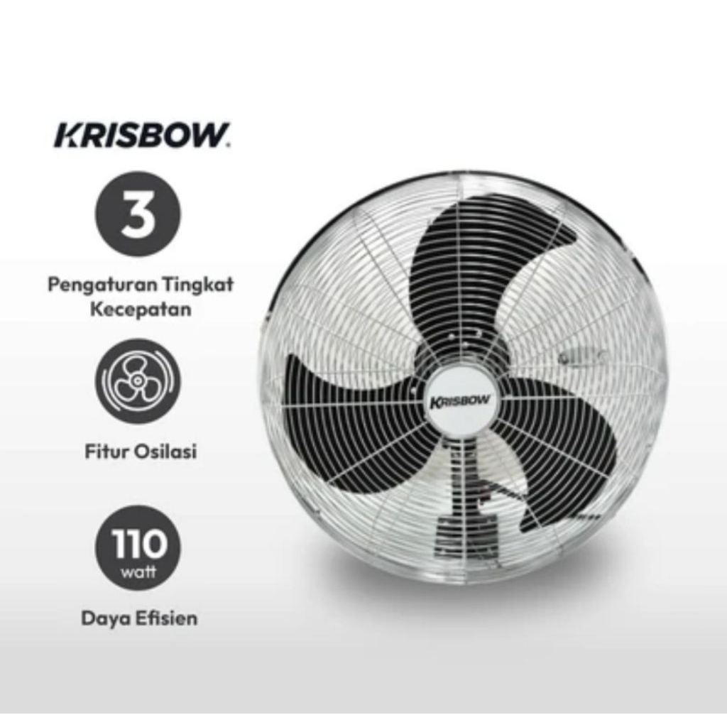 Krisbow 20 Inci Kipas Angin Dinding Industrial 50t-W