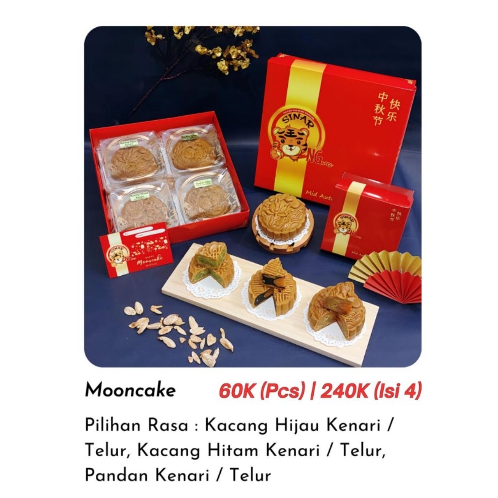 

Mooncake Sinar Ongwei Kulit Coklat