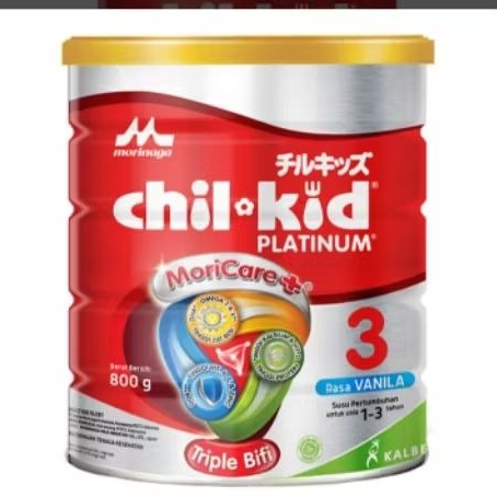

Morinaga Chil-Kid 3 Platinum Susu Bubuk Pertumbuhan Anak Usia 1-3 tahun Vanila 800g