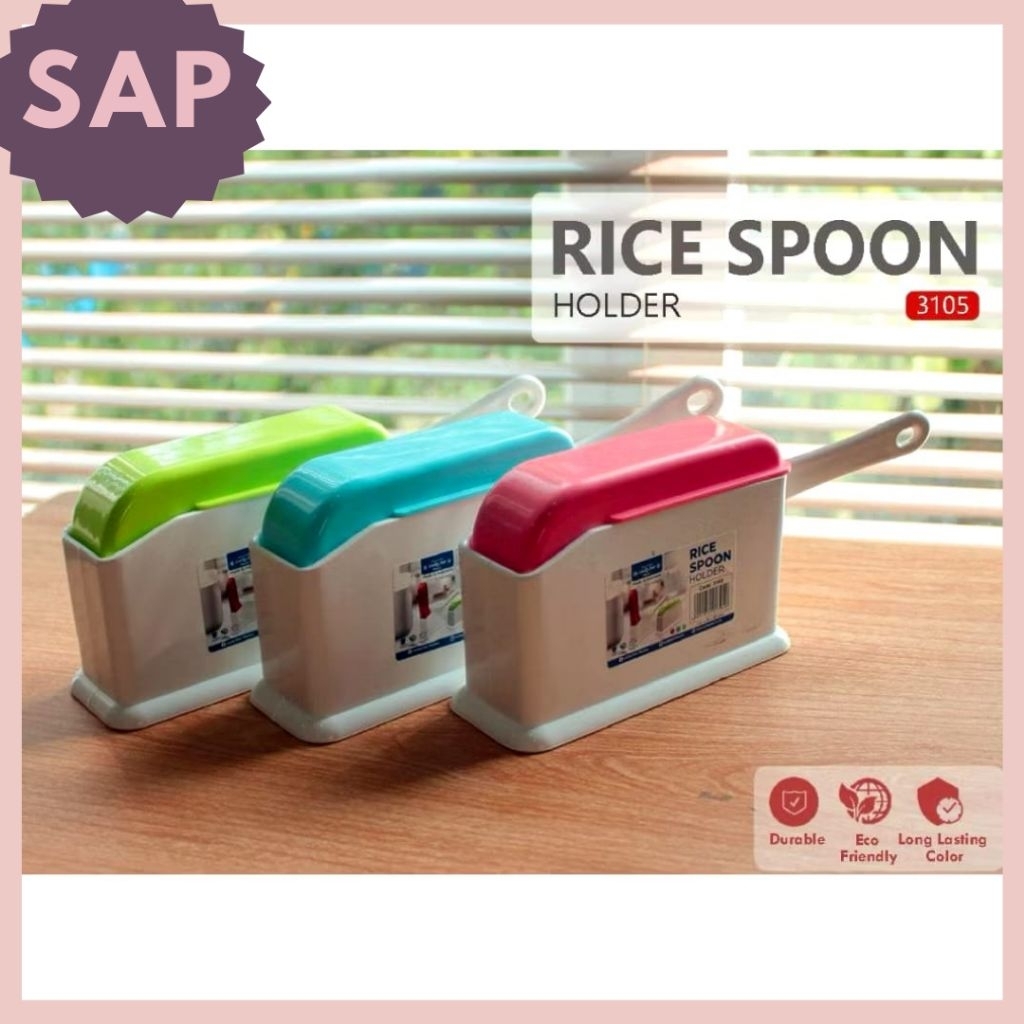 RICE SPOON HOLDER FREE SENDOK / TEMPAT CENTONG NASI