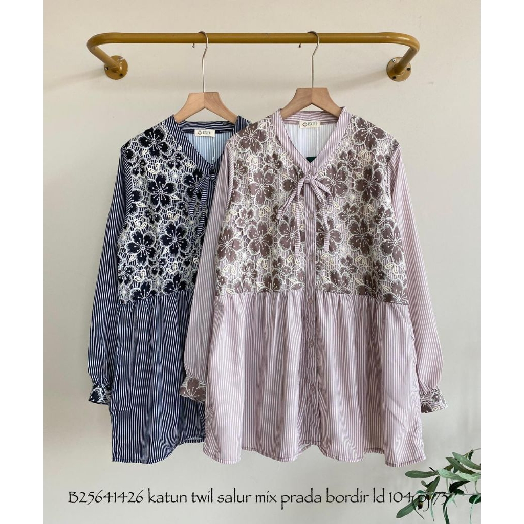 Tunic stripe katun bangkok import