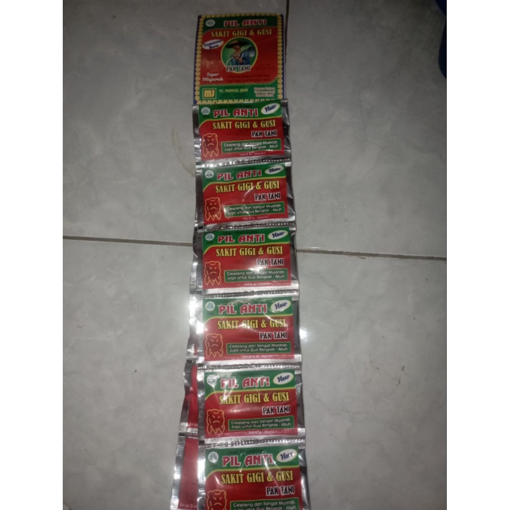 Tablet Sakit gigi cap Tani Dan Pil Kecetit Original