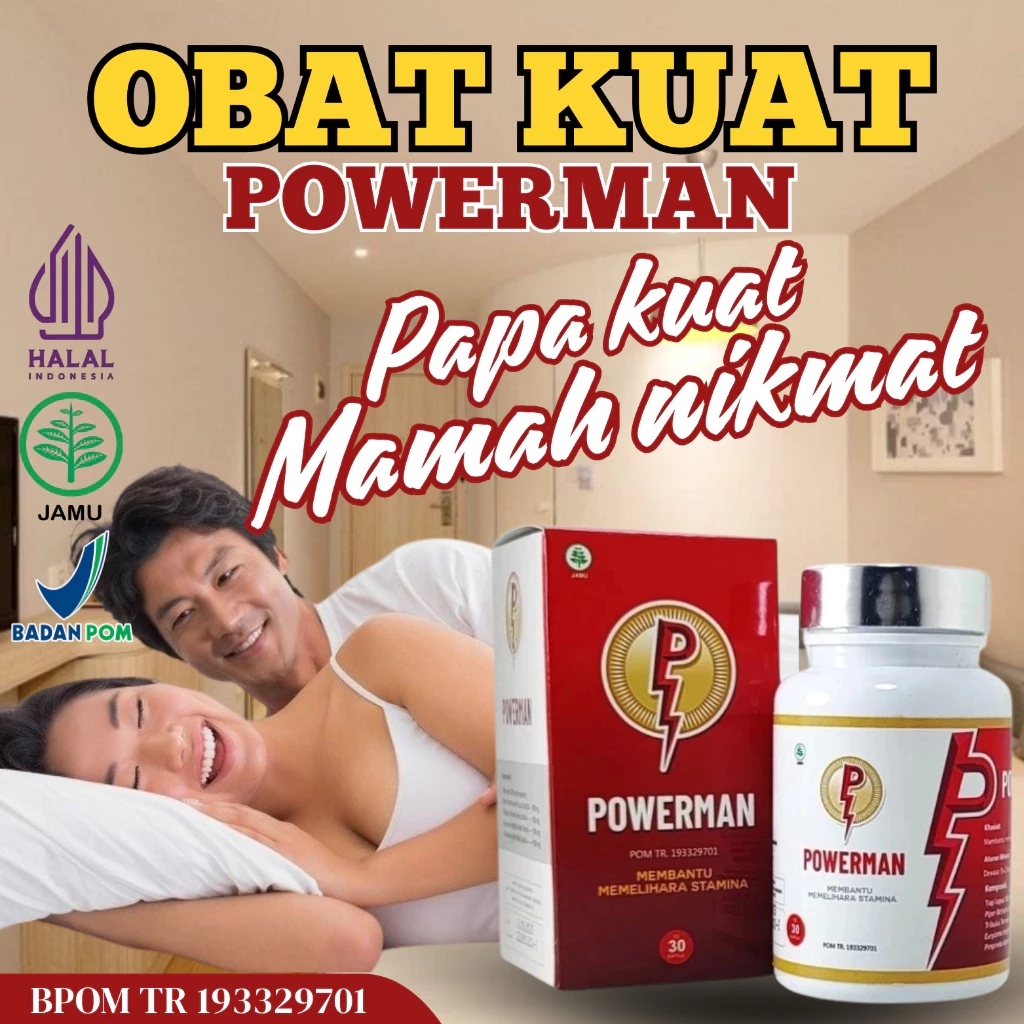BPOM Obat Herbal Powermn Kapsul kuwat Original obat Tradisional Bpom Halal