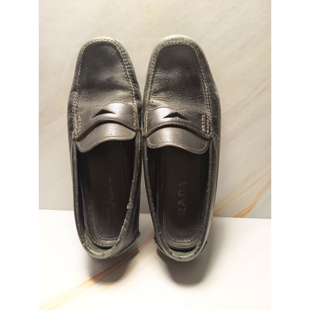 PRADA saffiano leather ~ Sepatu Pria