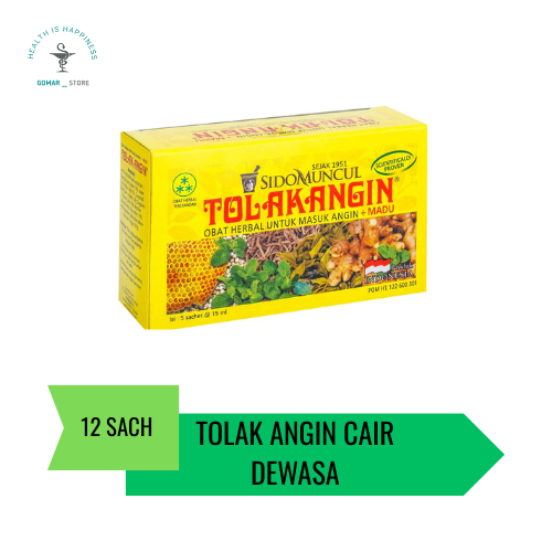PROMO  Tolak angin cair + madu isi @12 sachet (hampaskan masuk angin)