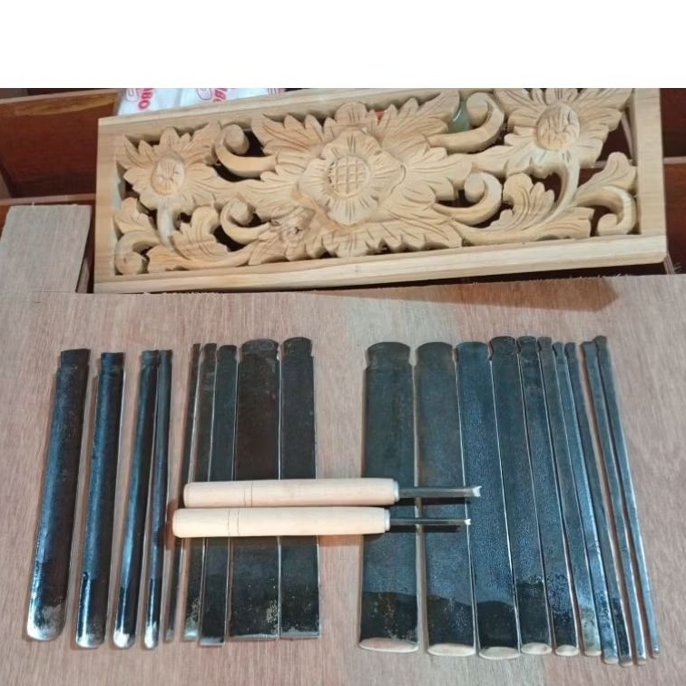 pahat tatah ukir Pisau Ukir jepara