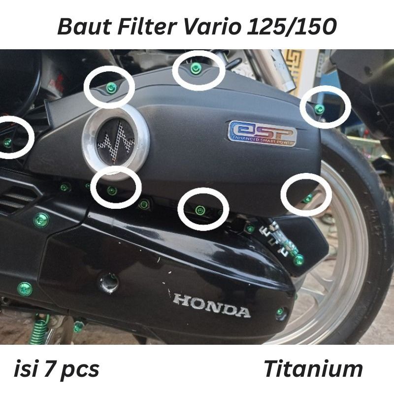 BAUT TITANIUM VARIO 150 FULL SET PCX CBU HARGA 7 BAUT