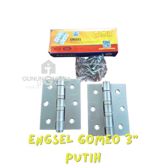 Engsel Jendela Engsel Pintu Rumah GOMEO 3 inch SILVER