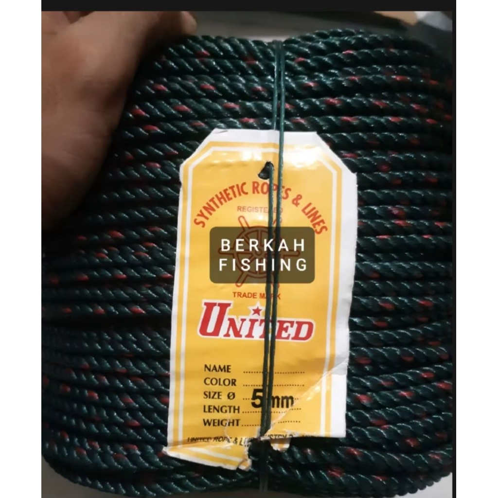 Tali tambang 5mm united kualitas bagus/Tali tambang 200meter