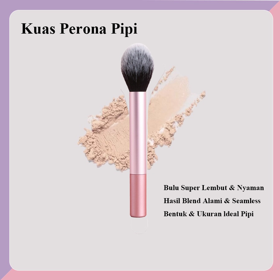 Kuas Blush On 1pcs – Untuk Aplikasi Blush & Contour Pipi