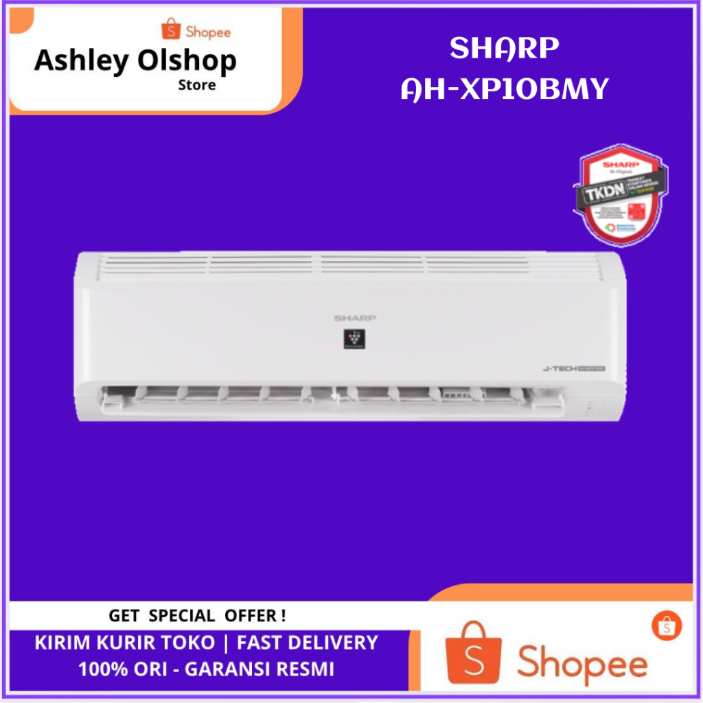 AC Sharp AH-XP10BMY J-Tech Inverter 1 PK AC Split Plasmacluster Garuda Series Sharp 1 PK XP10BMY