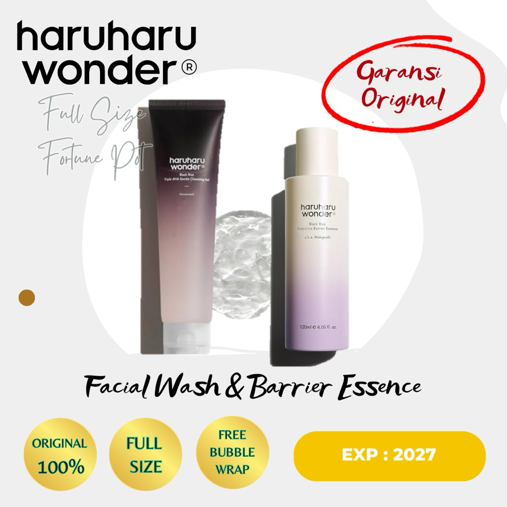 [Ready] Haruharu Black Rice Triple AHA Gentle Cleansing Gel / Haruharu Wonder Black Rice Probiotics 