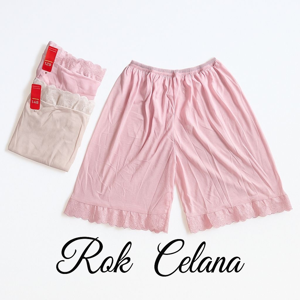 Rok celana pendek selutut / celana wanita / celana pendek daleman wanita / rok celana wanita