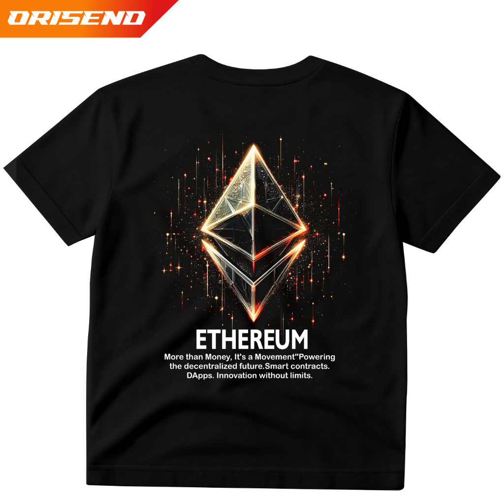 orisend kaos crypto koin ethereum2 (ETH) Terbaru | Bahan Katun 24s & 30s