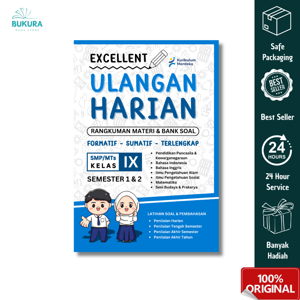 BUKU EXCELLENT ULANGAN HARIAN SMP/MTS KELAS 8 - Garda Cendekia