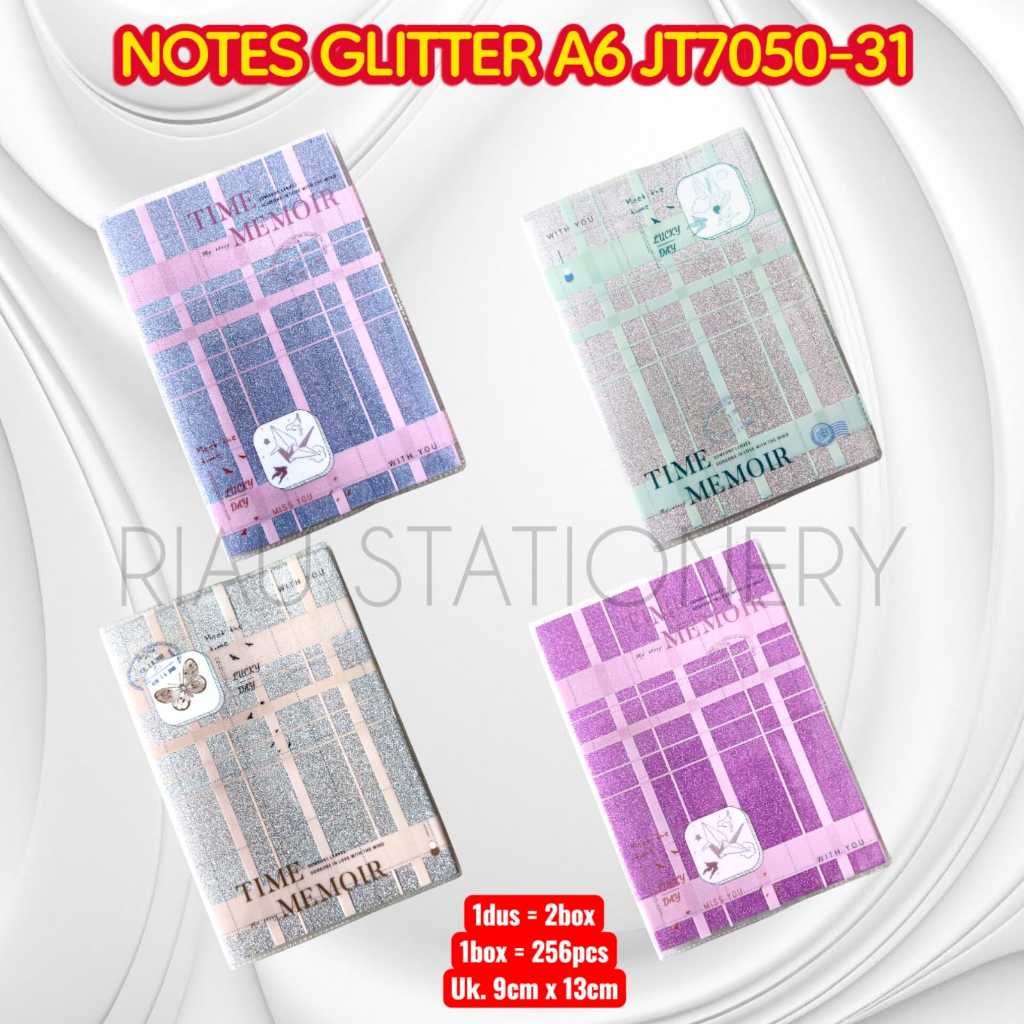 

NOTES / NOTES GLITER A6 / NOTES JT 7050-31