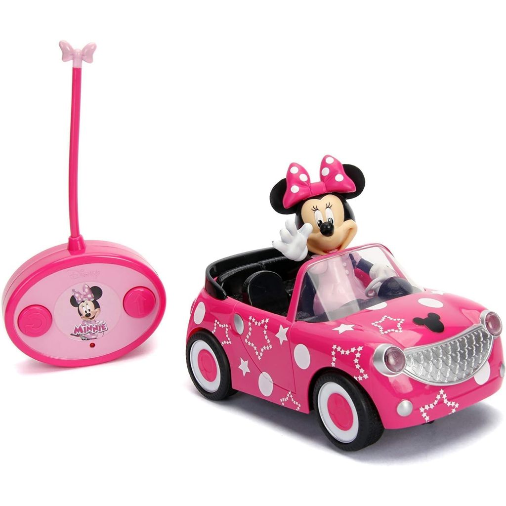READY DISNEY JUNIOR 7.5" MINNIE MOUSE ROADSTER RC REMOTE CONTROL CAR PINK 27MHZ, TOYS FOR KIDS, PINK