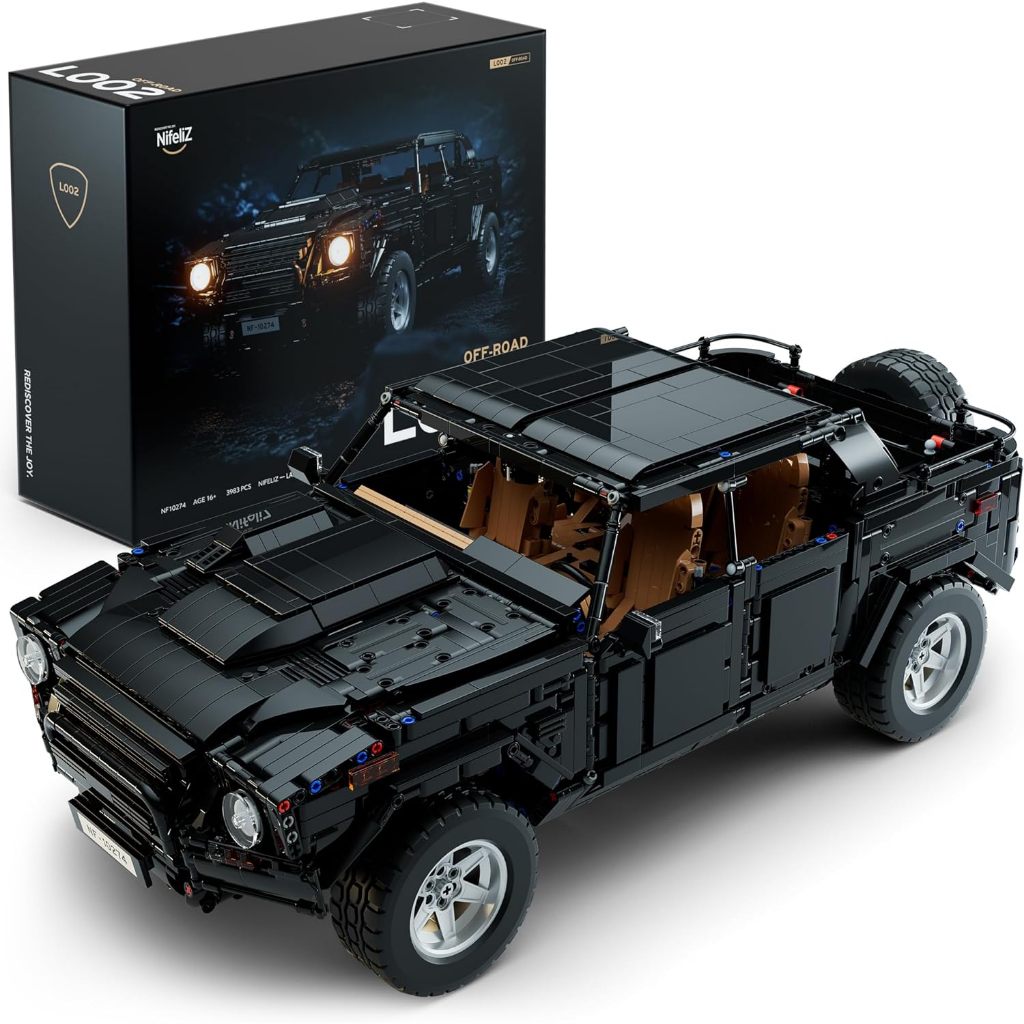 LIMITED EDITION NIFELIZ L002 OFF-ROAD CAR BUILDING SET, COLLECTIBLE TRUCK MODEL AND GIFT FOR ADULTS