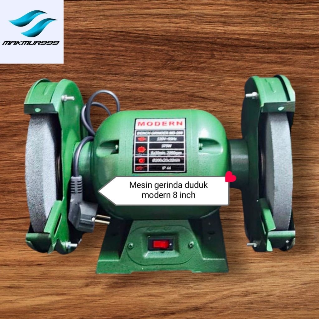 mesin gerinda duduk modern 8 inch
