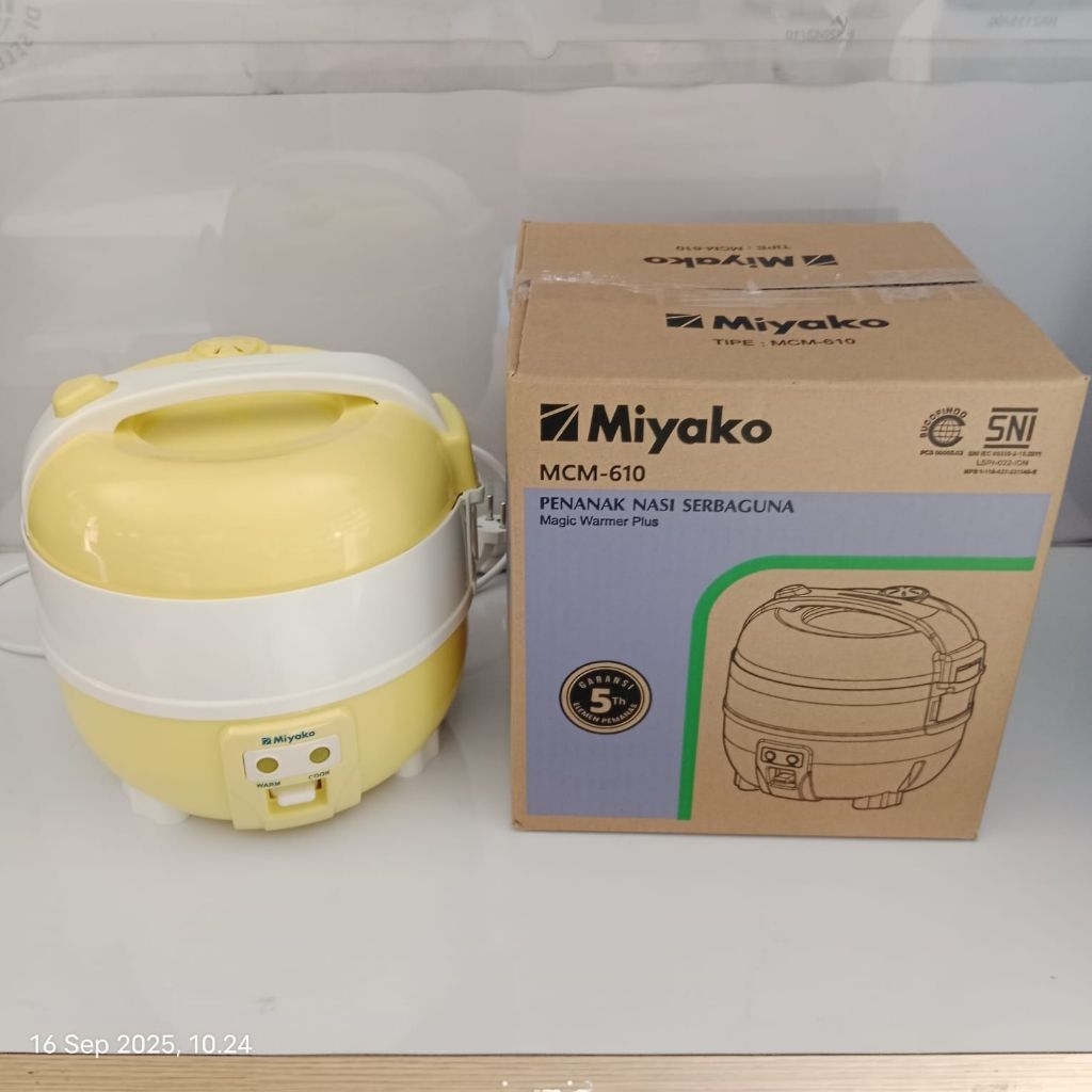 Rice Cooker Mini Miyako MCM 610 1 Liter Magic Com Kecil Miyako 610