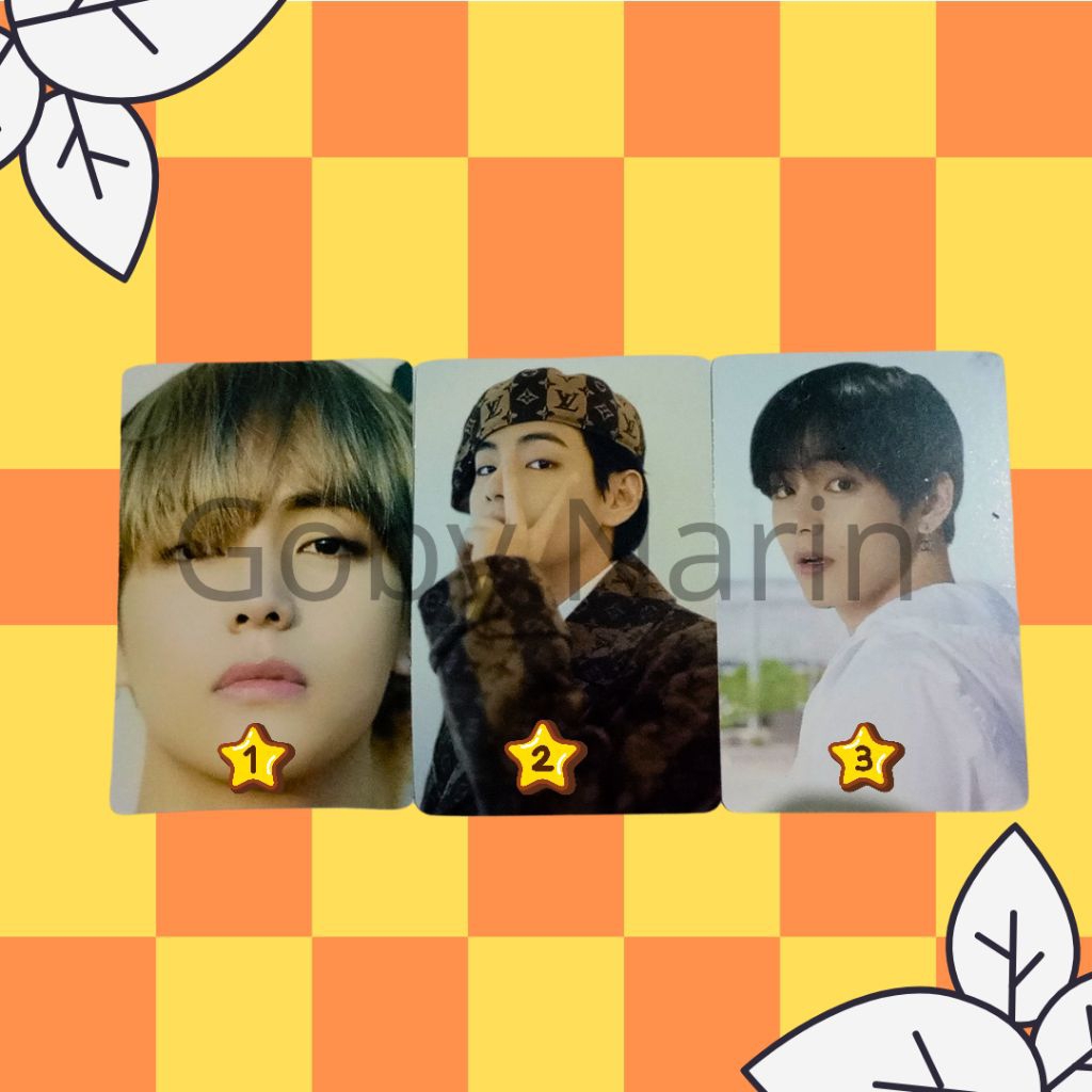 Photocard Kim Taehyung BTS PC Official V BTS