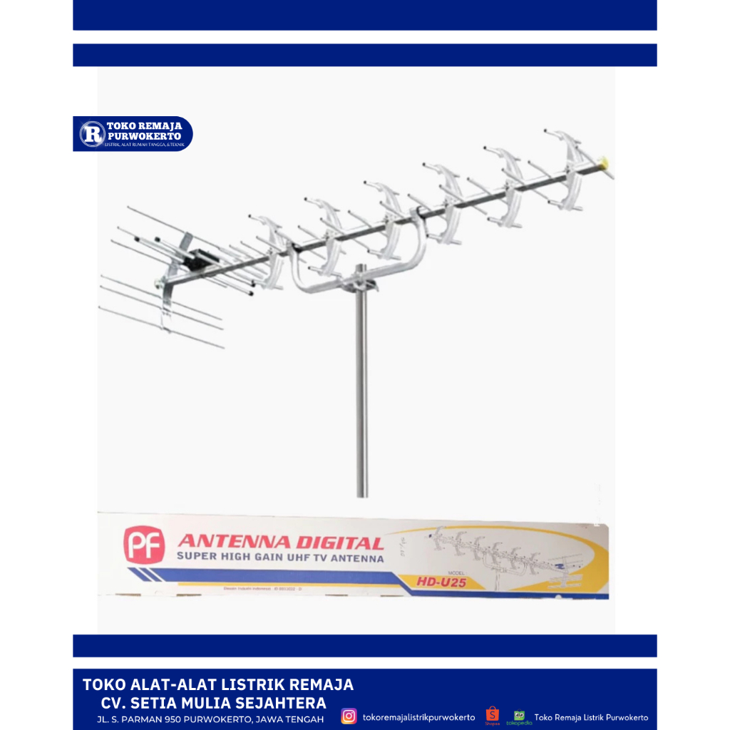 [PROMO] ANTENA TV PF HD 25 DIGITAL OUTDOOR LUAR HDU25 HDU 25 HD-U25