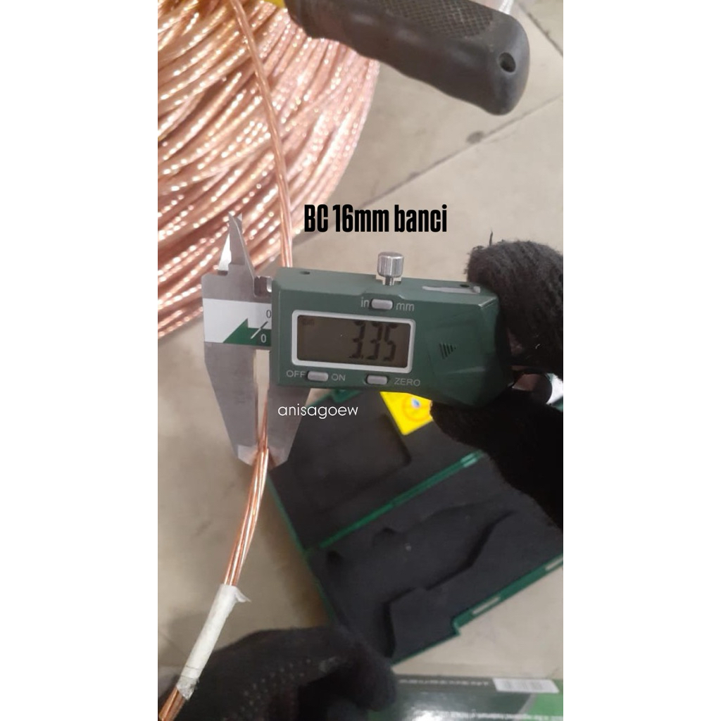 Kabel BC 16mm / Kabel bc gronding 16mm STANDARD PASAR penangkal petir 16mm