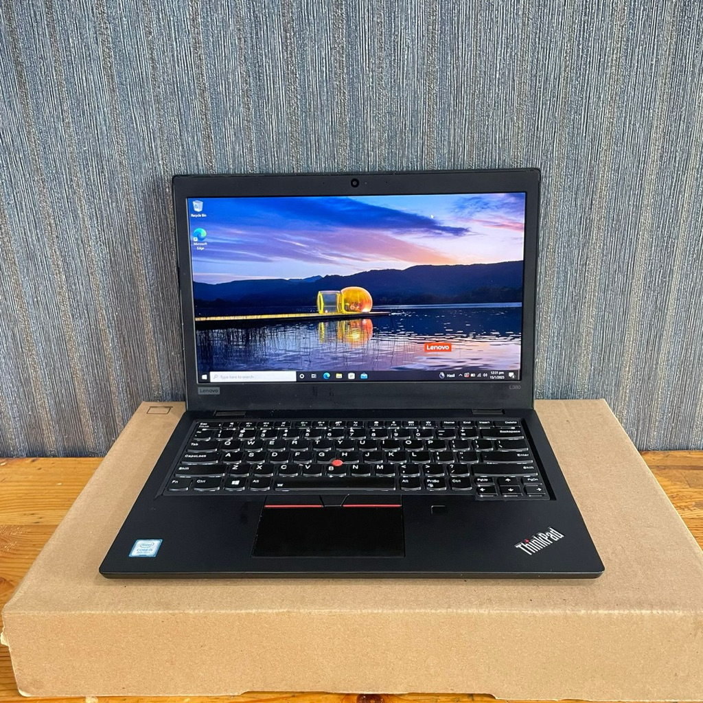 Lenovo Thinkpad L380, Core i5 - 8250U, Ram 8/256Gb, Body Slim, Enteng, Ngebut, Lengkap, Black