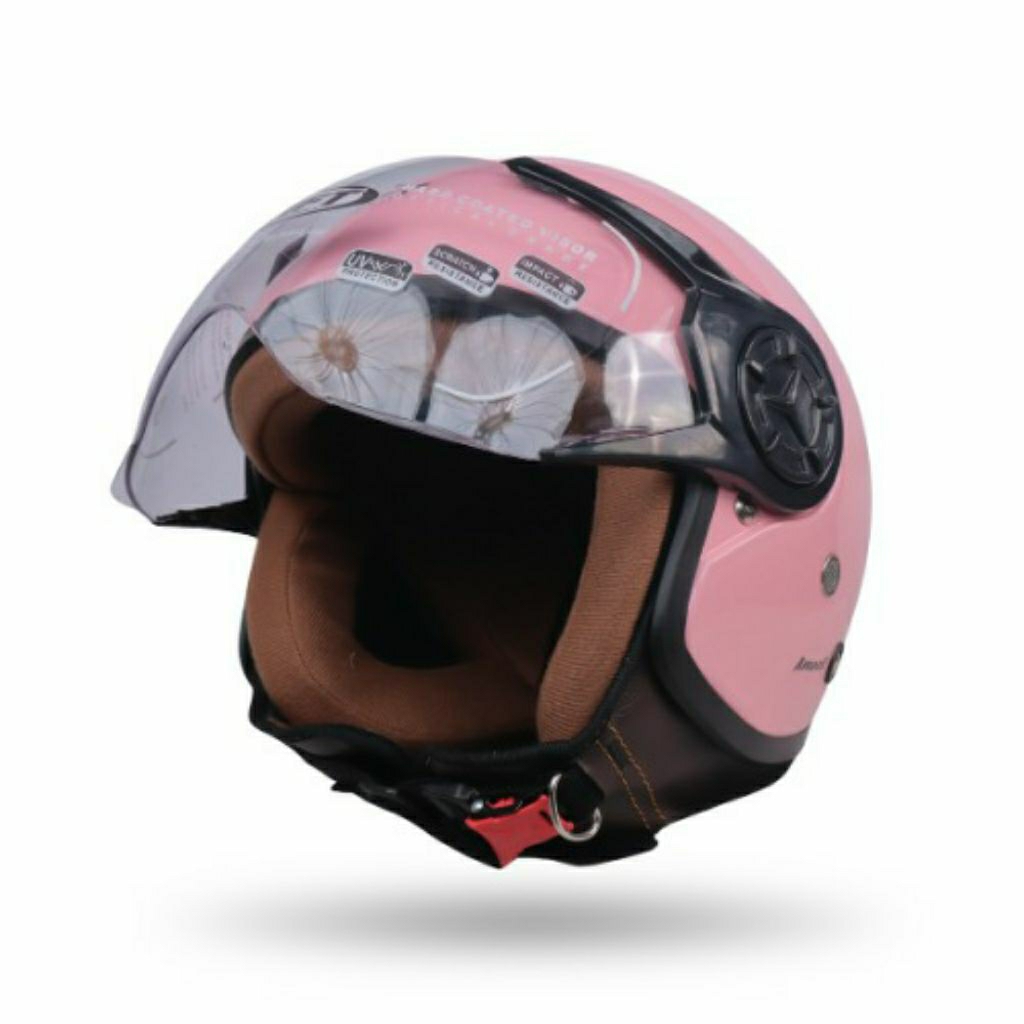 J.Steady Gift Amora Bogo Hijab Retro Helm Half Face - Wanita [ SUDAH SNI ]