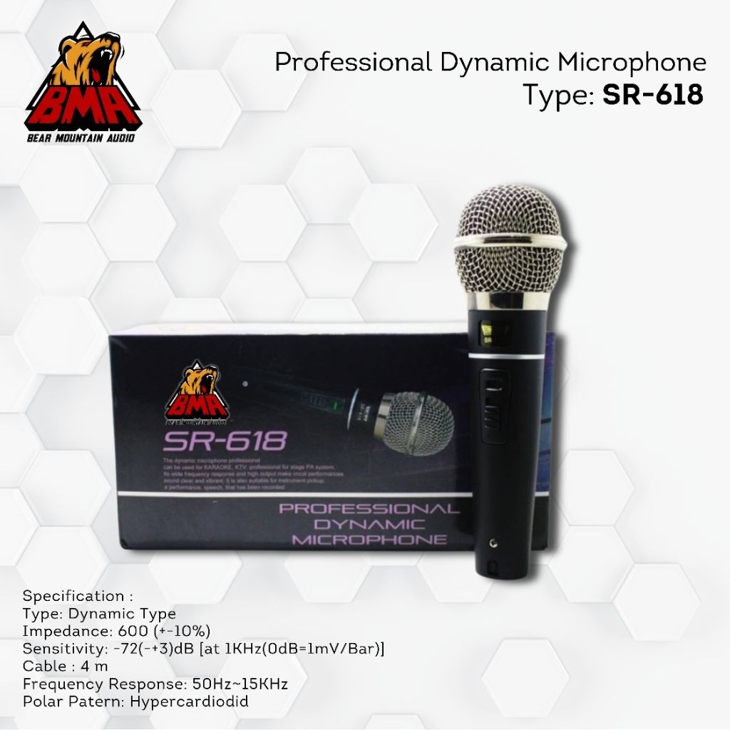 Microphone 618 BMA / Mic Vokal BMA / Mic