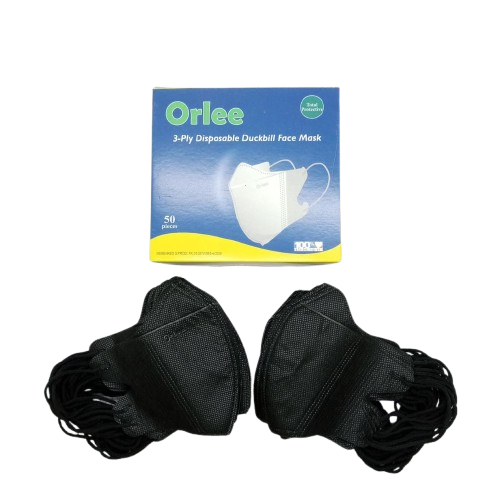ORLEE - Masker Duckbill Hitam Orlee 50's