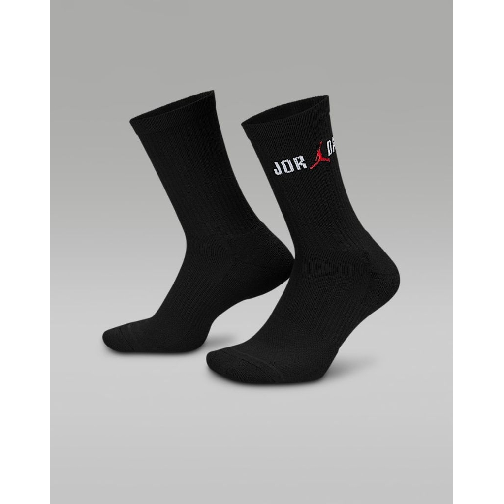 Kaos kaki Jordan Everyday Crew 1 Pair IF3100-010 100% Original
