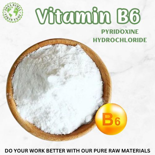 500gr Vitamin B6 Bahan Baku Suplemen Kesehatan / Vit B6 Pyridoxine Hydrochloride 500gr
